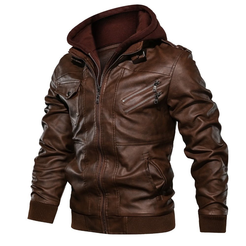 Drovan | Kapuzenjacke im Moto-Stil