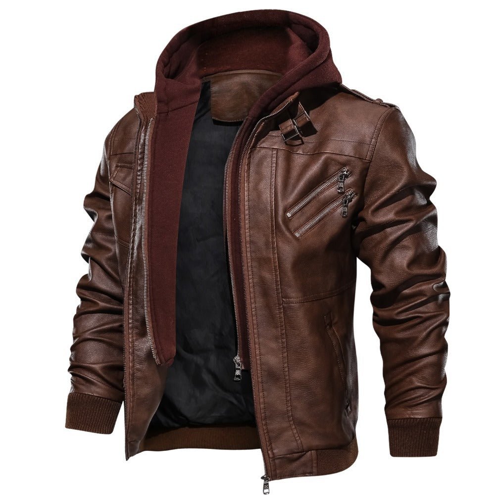 Drovan | Kapuzenjacke im Moto-Stil