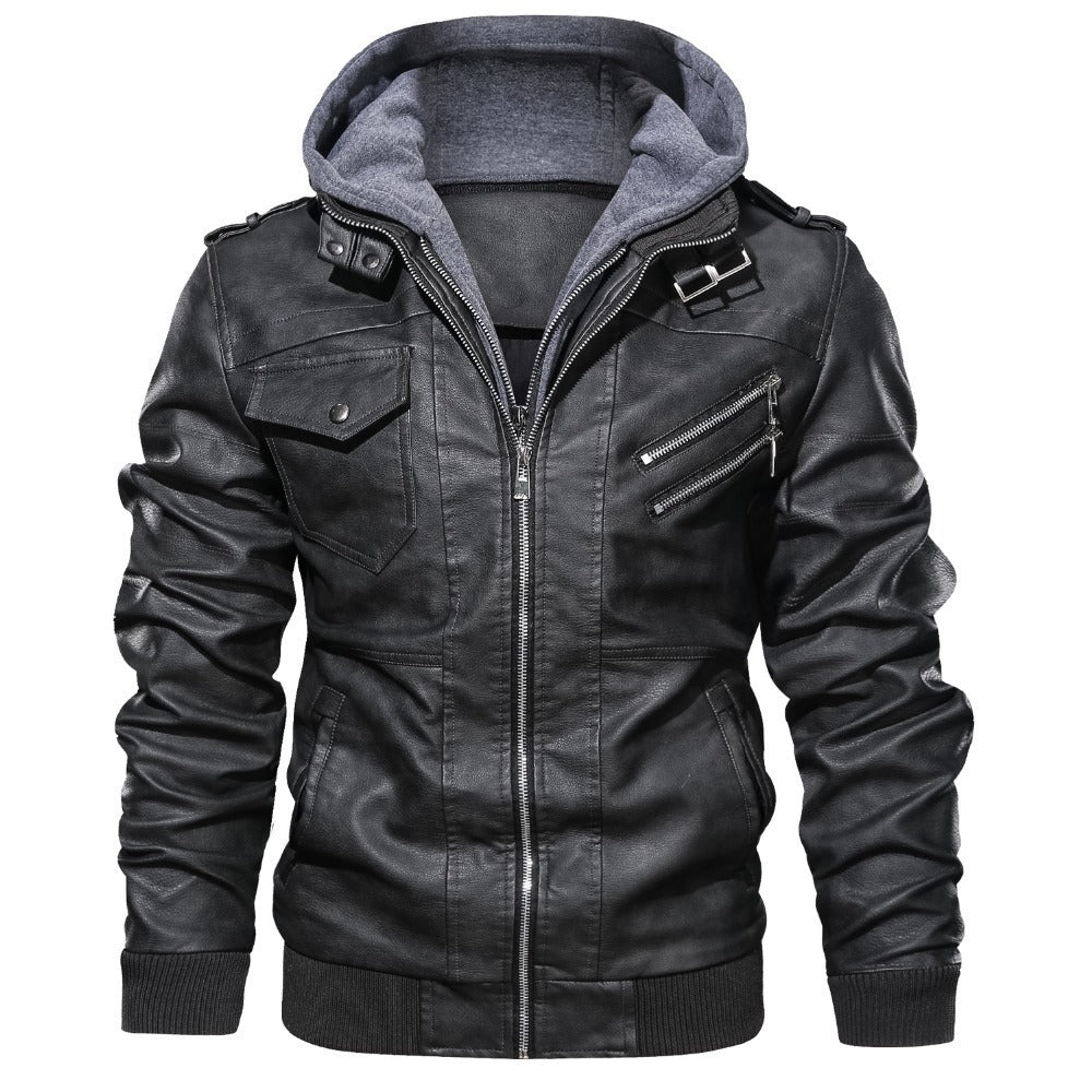 Drovan | Kapuzenjacke im Moto-Stil