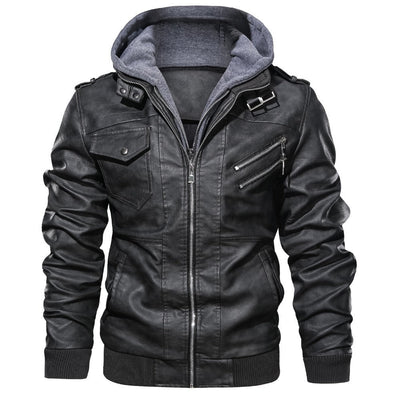 Drovan | Kapuzenjacke im Moto-Stil