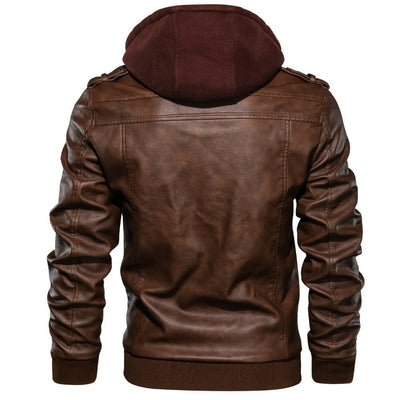 Drovan | Kapuzenjacke im Moto-Stil