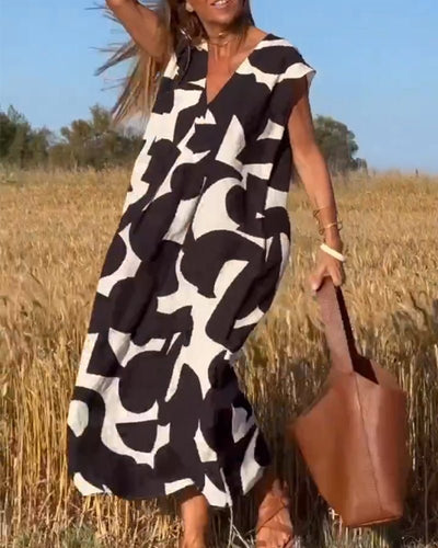 Larkin | Entspanntes Maxikleid mit Print
