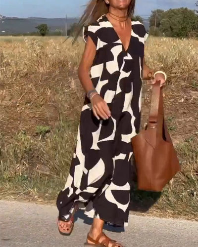 Larkin | Entspanntes Maxikleid mit Print