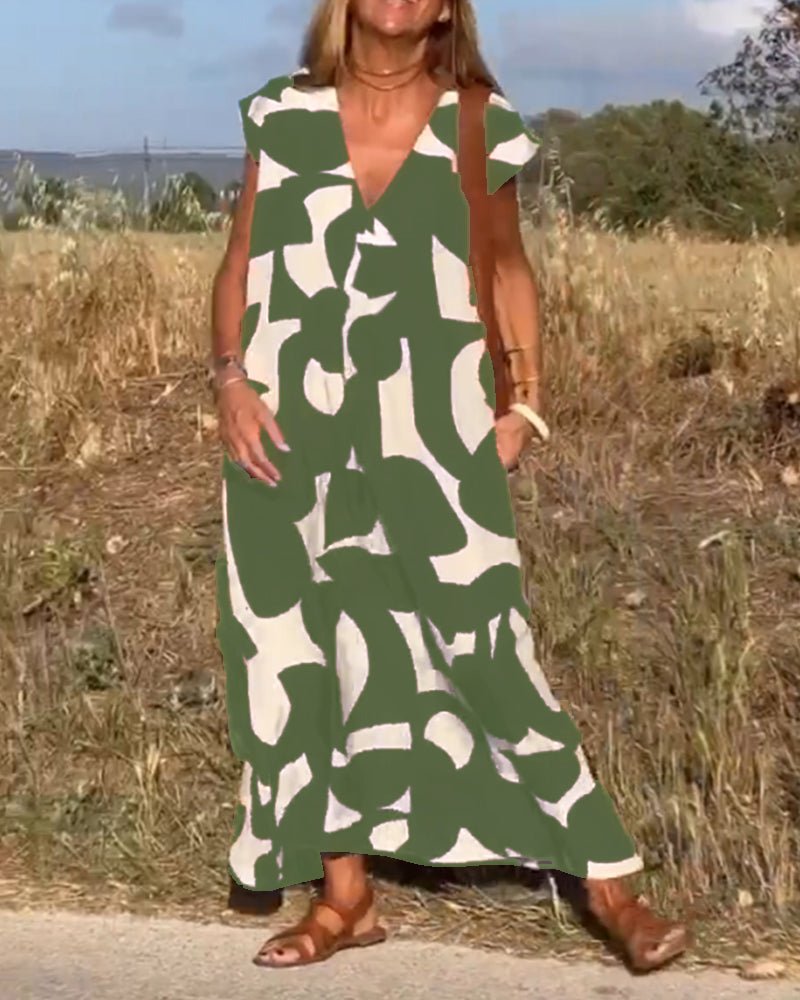 Larkin | Entspanntes Maxikleid mit Print