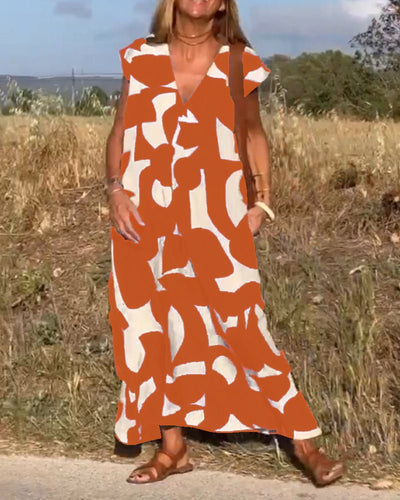 Larkin | Entspanntes Maxikleid mit Print