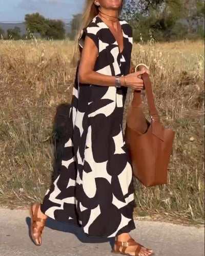 Larkin | Entspanntes Maxikleid mit Print