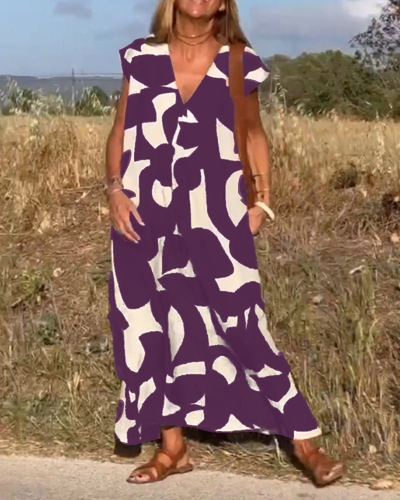 Larkin | Entspanntes Maxikleid mit Print