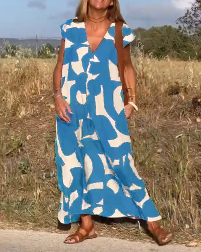 Larkin | Entspanntes Maxikleid mit Print
