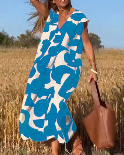 Larkin | Entspanntes Maxikleid mit Print