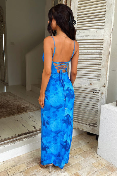 Bernadette | Elegantes, figurbetontes Maxikleid