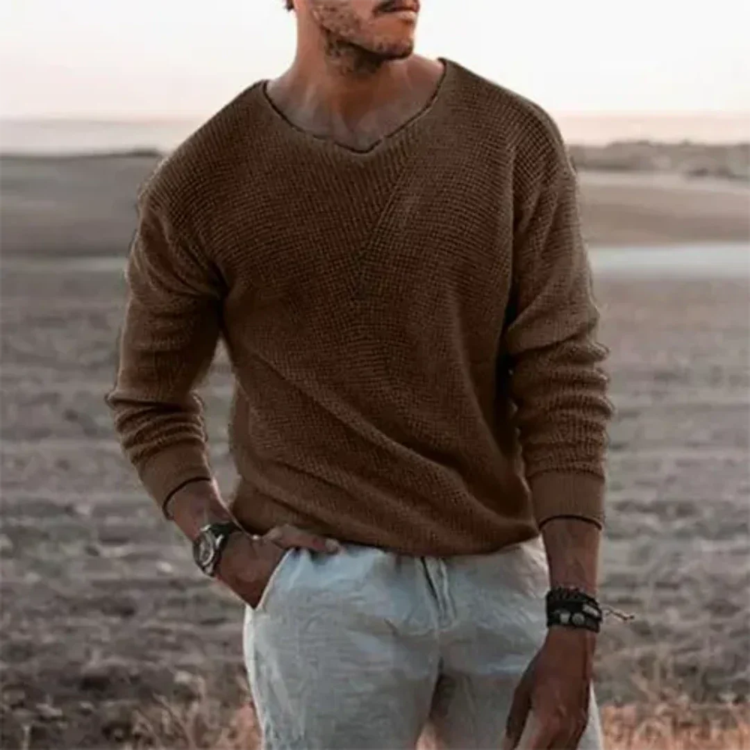 Magnus | Warmer Langarm-Strickpullover