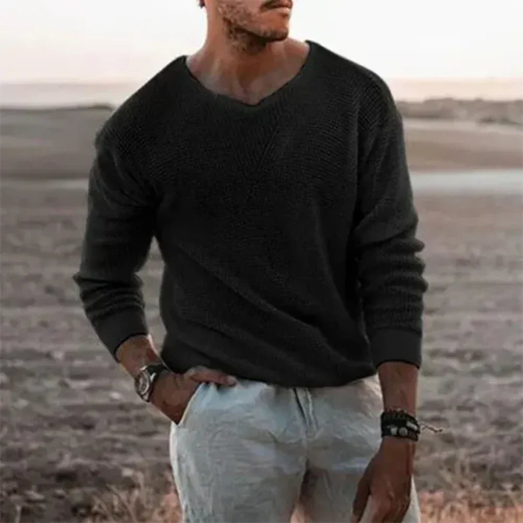 Magnus | Warmer Langarm-Strickpullover