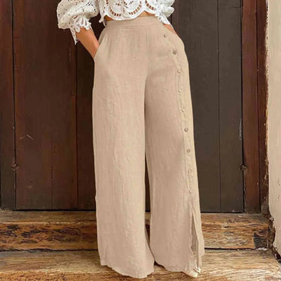 Hannah - Wide Leg Casual Pants in Plus Sizes