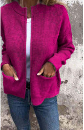 Rose | Strickjacke mit Taschen