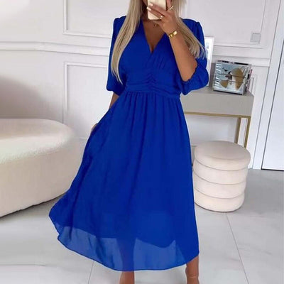 Petralie | Luftiges Kleid mit V-Ausschnitt