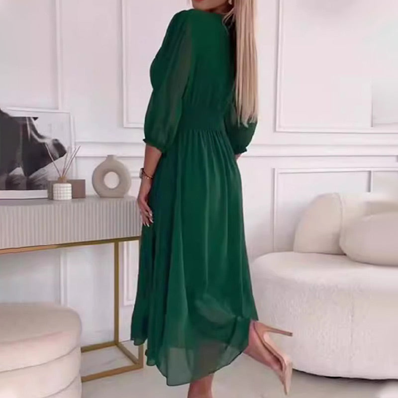 Petralie | Luftiges Kleid mit V-Ausschnitt