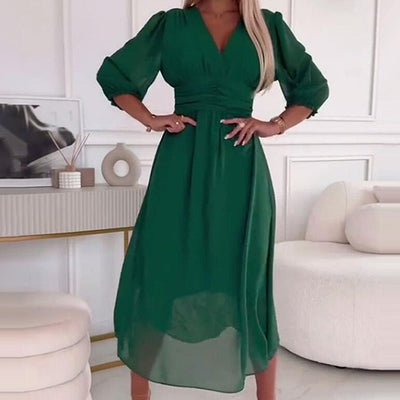 Petralie | Luftiges Kleid mit V-Ausschnitt