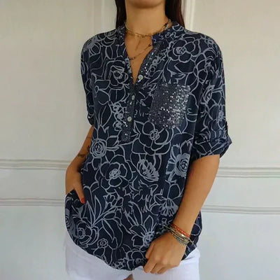 Lotte – Bluse mit Blumendruck