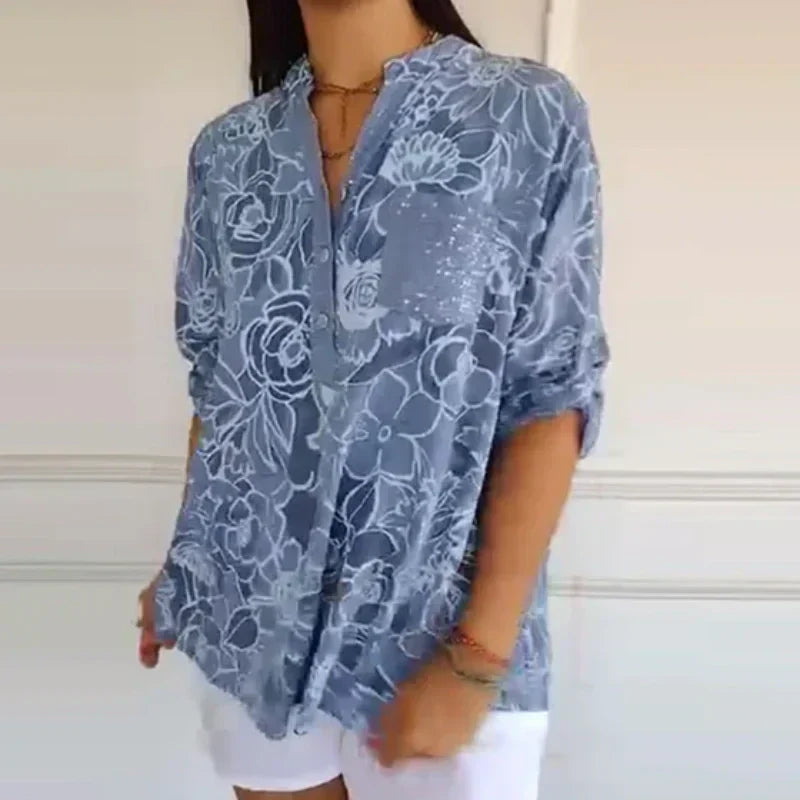 Lotte – Bluse mit Blumendruck