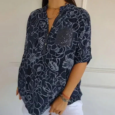Lotte – Bluse mit Blumendruck