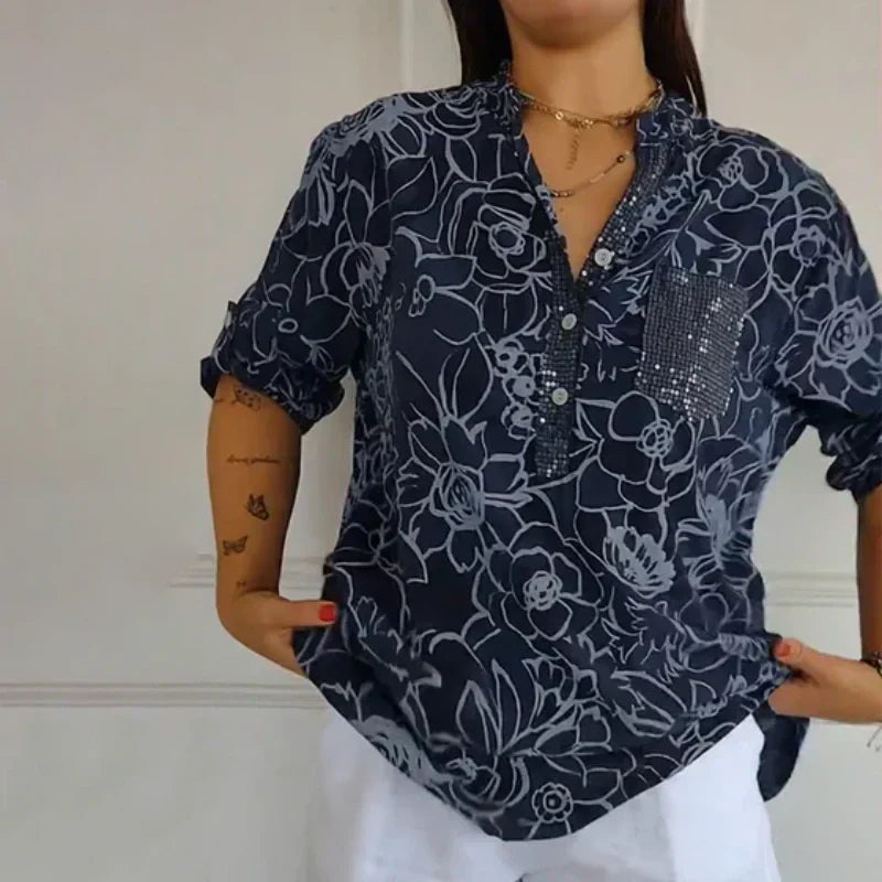 Lotte – Bluse mit Blumendruck