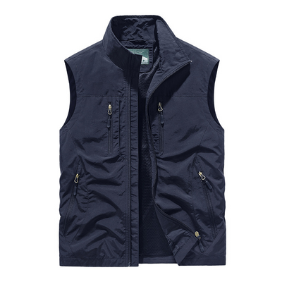 Men's Oversized Sleeveless Vest with Pockets