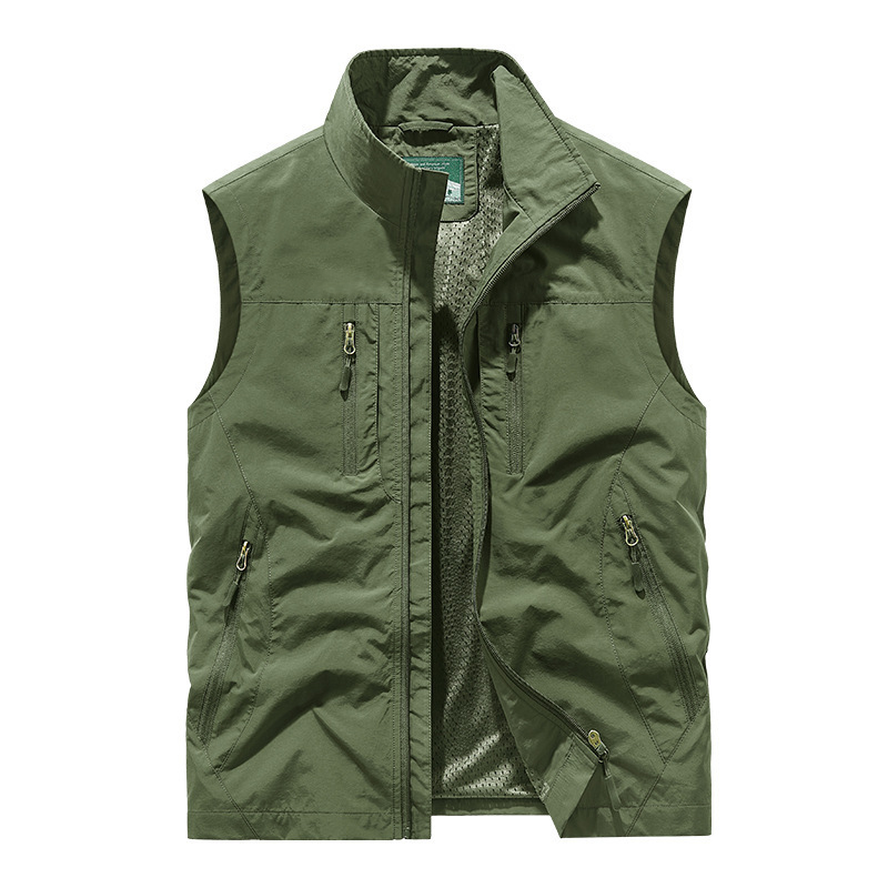 Men's Oversized Sleeveless Vest with Pockets