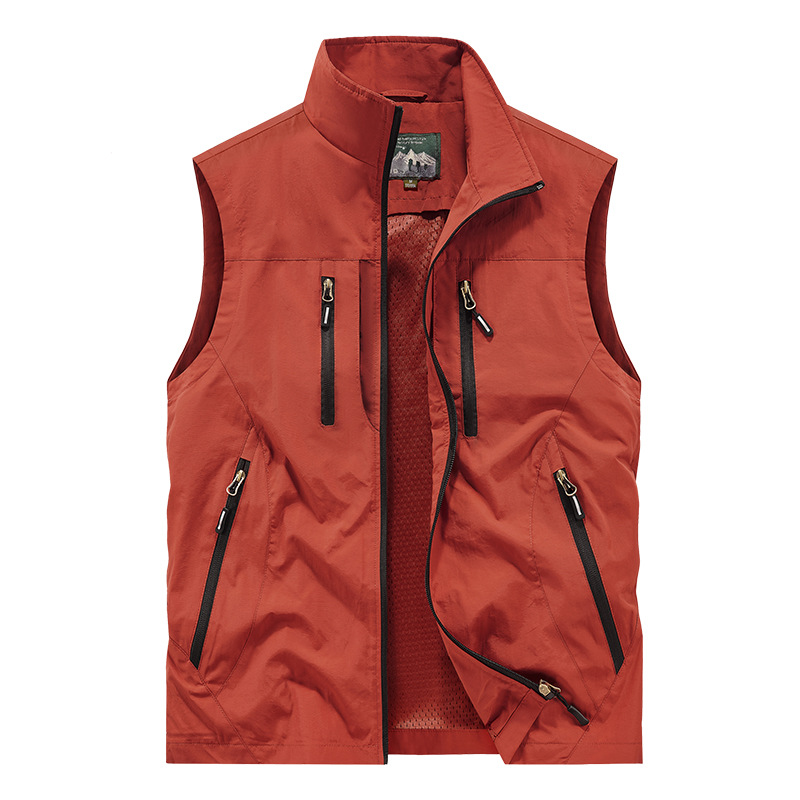 Men's Oversized Sleeveless Vest with Pockets