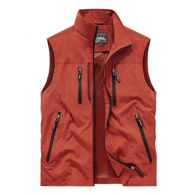 Men's Oversized Sleeveless Vest with Pockets