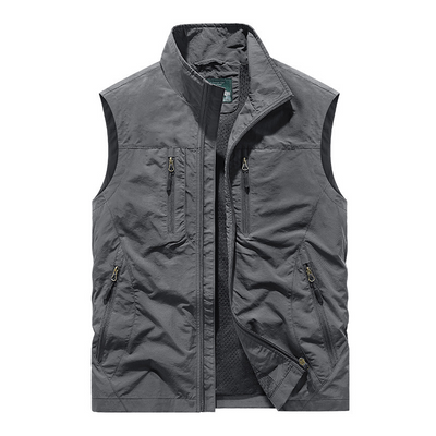 Men's Oversized Sleeveless Vest with Pockets