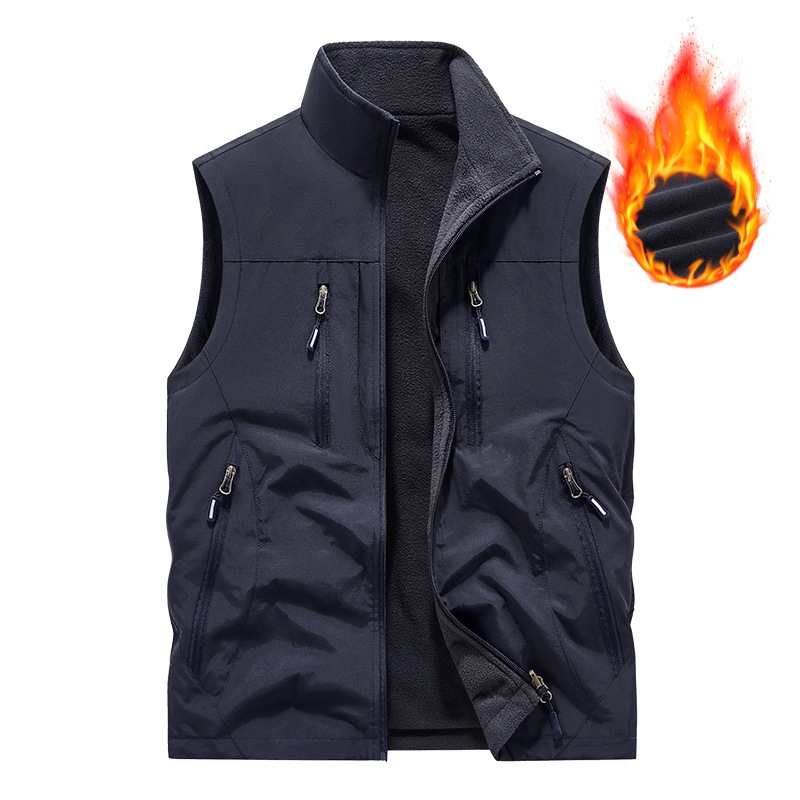 Men's Oversized Sleeveless Vest with Pockets