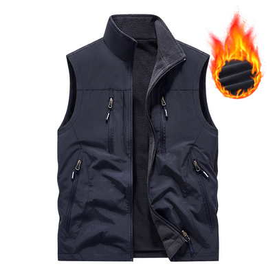Men's Oversized Sleeveless Vest with Pockets