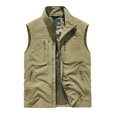 Men's Oversized Sleeveless Vest with Pockets