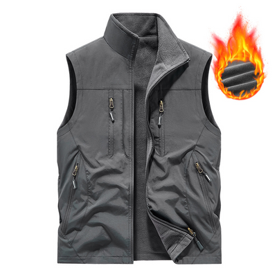 Men's Oversized Sleeveless Vest with Pockets