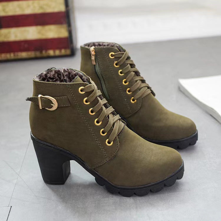 Women's Chunky Heel Boots