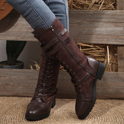 Vintage-Kampfstiefel für Damen