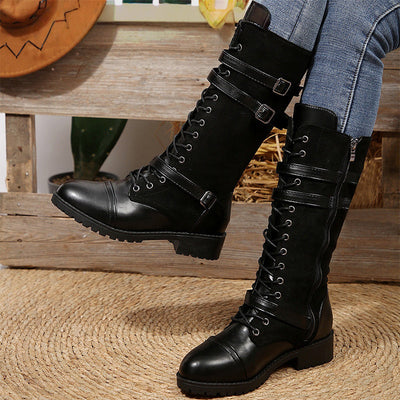 Vintage-Kampfstiefel für Damen