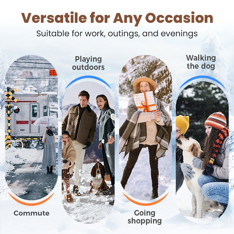 Warm-lined Women's Ankle Boots with Block Heel