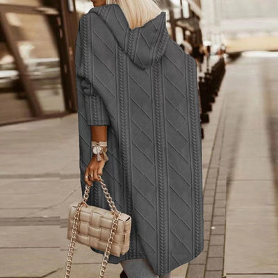 Johani | Langer Cardigan mit Kapuze