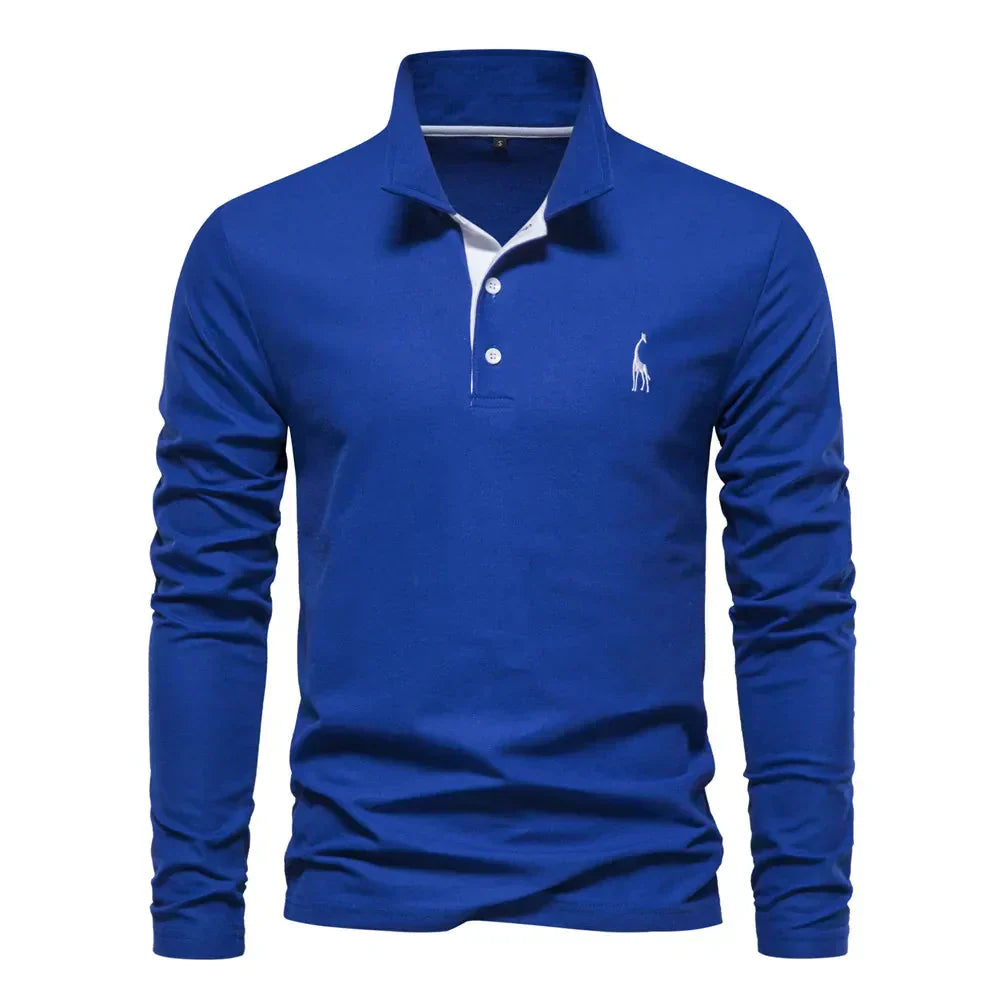 GUNVOR - LONG SLEEVED POLO FOR MEN