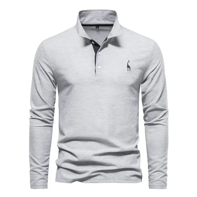 GUNVOR - LONG SLEEVED POLO FOR MEN
