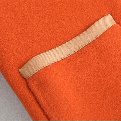 Chic Strickjacke mit Kontrastbesatz und Knöpfen