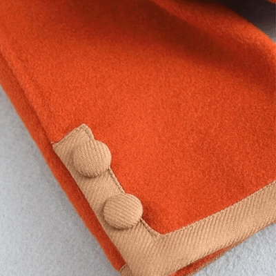 Chic Strickjacke mit Kontrastbesatz und Knöpfen