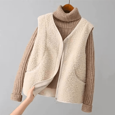 Weiche Weste aus Teddyfell