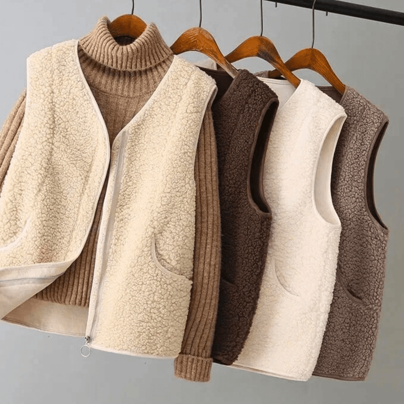 Weiche Weste aus Teddyfell