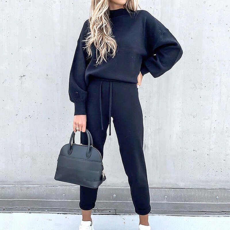 Eliana | Set aus Pullover und Hose mit hohem Kragen