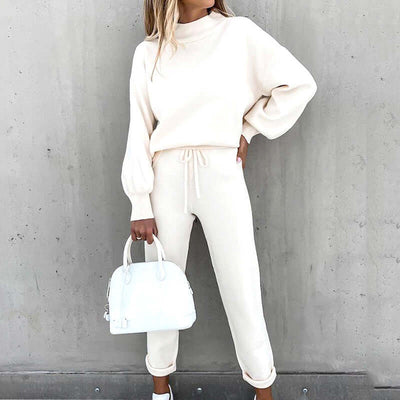 Eliana | Set aus Pullover und Hose mit hohem Kragen